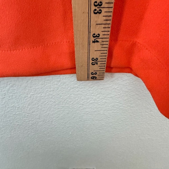Banana Republic Coral Orange Dream Shift Dress Ruffle Sleeve Career Church Sz 6 - Picture 7 of 8